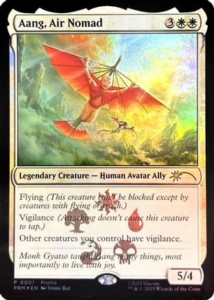 Aang, Air Nomad  [Foil]  (MEDIA-001) - [Media Promos]