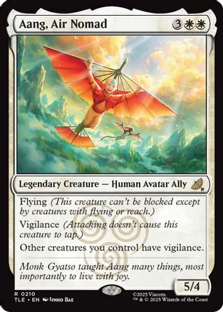 Aang, Air Nomad  [Foil]  (TLE-210) - [Avatar: The Last Airbender: Eternal-Legal]