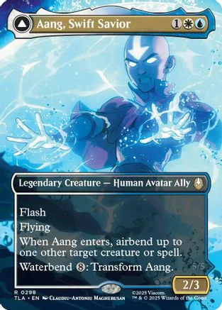 Aang, Swift Savior (0298) (Borderless)  (TLA-298) - [Avatar: The Last Airbender]