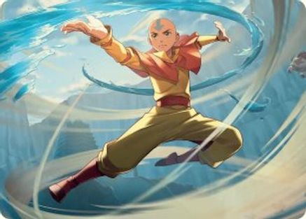 Aang, Swift Savior Art Card  (ASTLA-020) - [Art Series: Avatar: The Last Airbender]