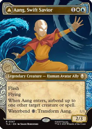 Aang, Swift Savior (Showcase)  [Foil]  (TLA-347) - [Avatar: The Last Airbender]