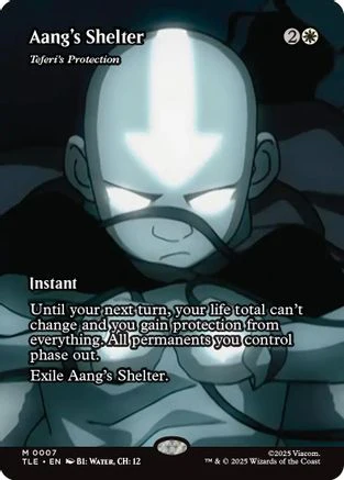 Aang's Shelter - Teferi's Protection (Borderless)  [Foil]  (TLE-007) - [Avatar: The Last Airbender: Eternal-Legal]