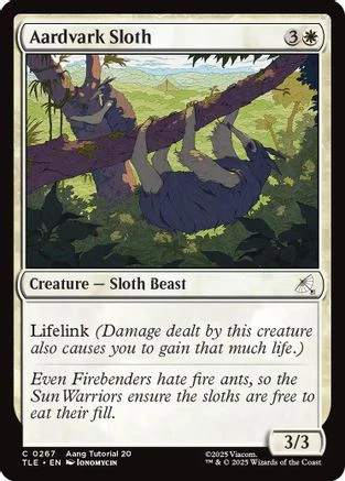 Aardvark Sloth (0267)  (TLE-267) - [Avatar: The Last Airbender: Eternal-Legal]