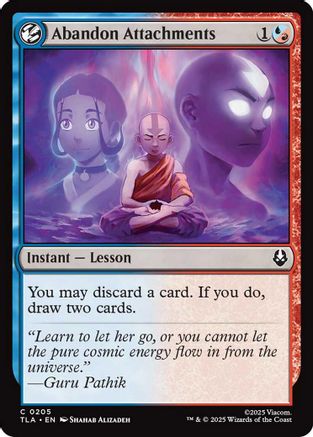 Abandon Attachments  [Foil]  (TLA-205) - [Avatar: The Last Airbender]