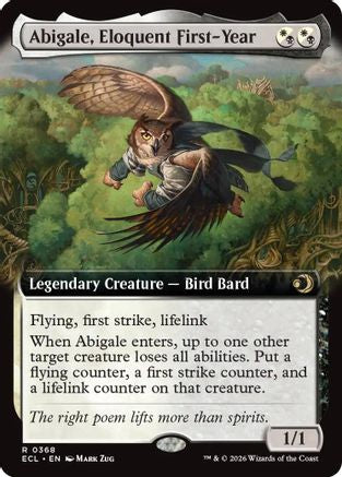 Abigale, Eloquent First-Year (Extended Art)  (ECL-368) - [Lorwyn Eclipsed]