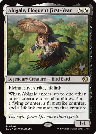 Abigale, Eloquent First-Year  (PPECL-204) - [Promo Pack: Lorwyn Eclipsed]