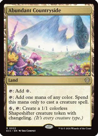 Abundant Countryside  (ECC-022) - [Commander: Lorwyn Eclipsed]