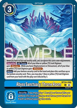 Abyss Sanctuary: Throne Room (BT24-090) - [Time Stranger]