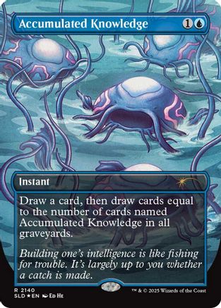 Accumulated Knowledge  [Foil]  (SLD-2140) - [Secret Lair Drop Series]