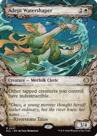 Adept Watershaper (Showcase)  [Foil]  (ECL-297) - [Lorwyn Eclipsed]