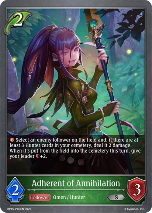 Adherent of Annihilation - P02 (Foil) - BP15: Trial of the Omens (BP15-P02EN)