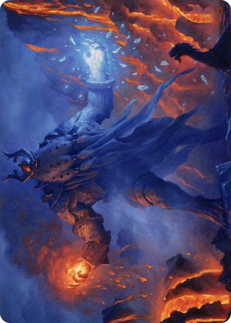 Aegar, the Freezing Flame Art Card  (ASKHM-055) - [Art Series: Kaldheim] (Borderless)