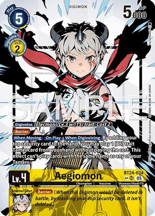 Aegiomon (SP) (BT24-034) - [Time Stranger] Foil