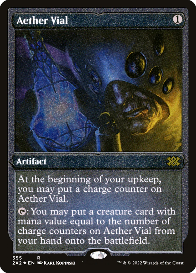Aether Vial  [Foil]  (2X2-555) - [Double Masters 2022]