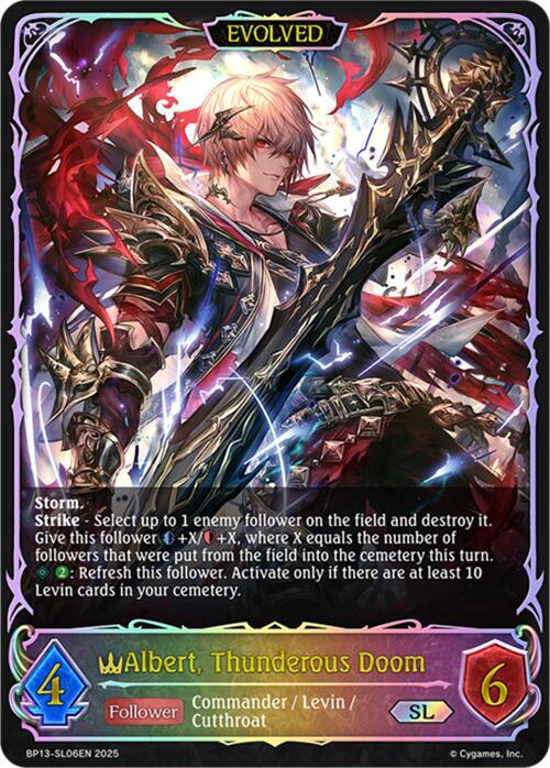 Albert, Thunderous Doom (Evolved) (SL) - BP13: Dominion of Darkness (BP13-SL06EN)