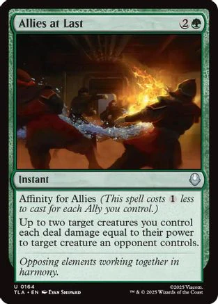 Allies at Last  [Foil]  (TLA-164) - [Avatar: The Last Airbender]