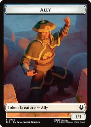 Ally (0006) // Soldier (0002) Double-Sided Token  (TLA-6 // 2) - [Avatar: The Last Airbender]