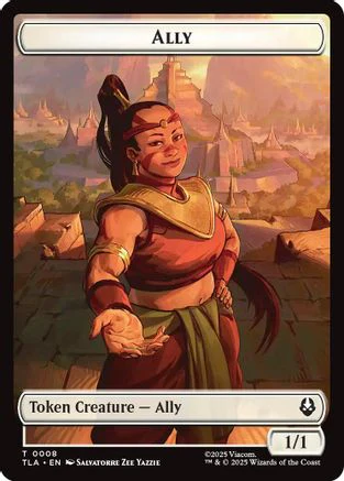 Ally (0008) // Soldier (0002) Double-Sided Token  (TLA-8 // 2) - [Avatar: The Last Airbender]