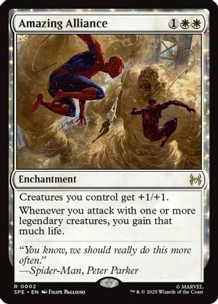 Amazing Alliance  [Foil]  (SPE, MAR-002) - [Marvel's Spider-Man: Eternal-Legal]