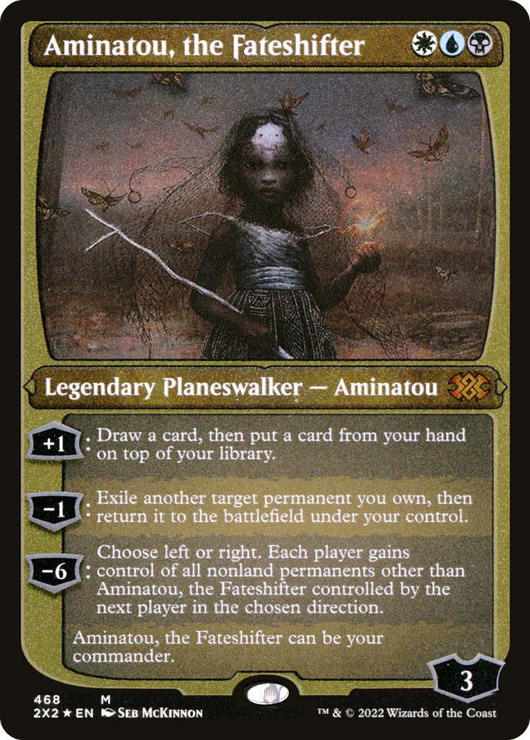 Aminatou, the Fateshifter (Foil Etched)  [Foil]  (2X2-468) - [Double Masters 2022]