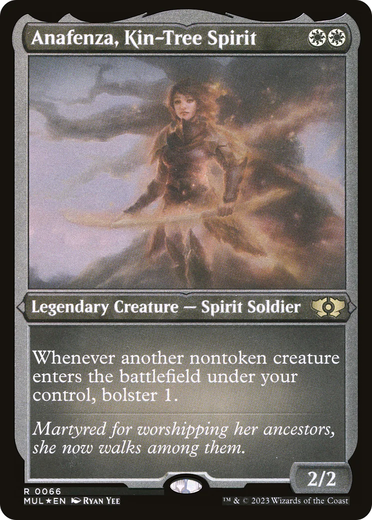 Anafenza, Kin-Tree Spirit (Foil Etched)  [Foil]  (MUL-066) - [Multiverse Legends]