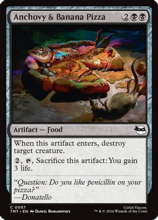 Anchovy & Banana Pizza  [Foil]  (TMT-057) - [Teenage Mutant Ninja Turtles]
