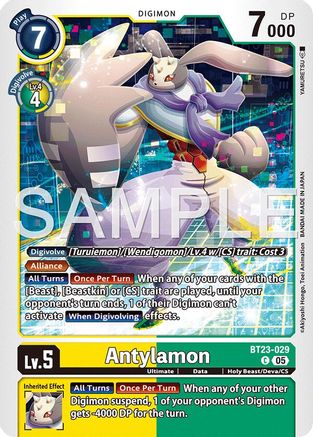 Antylamon (BT23-029) - [Hackers' Slumber]