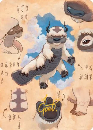 Appa, Steadfast Guardian Art Card (Gold-Stamped Signature)  (ASTLA-032) - [Art Series: Avatar: The Last Airbender]