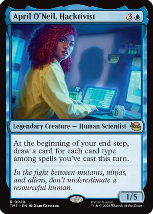 April O'Neil, Hacktivist  [Foil]  (TMT-029) - [Teenage Mutant Ninja Turtles]