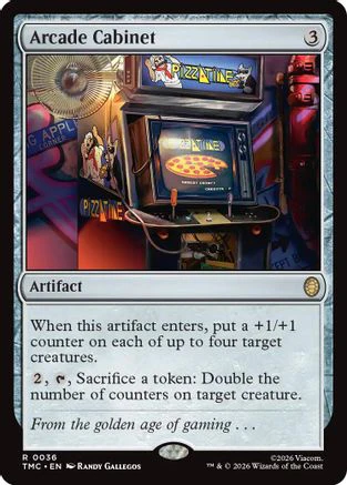 Arcade Cabinet  [Foil]  (TMC-036) - [Commander: Teenage Mutant Ninja Turtles]