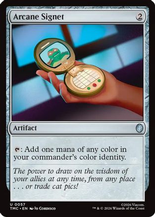Arcane Signet  [Foil]  (TMC-057) - [Commander: Teenage Mutant Ninja Turtles]