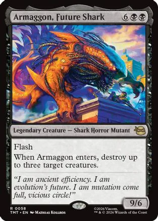 Armaggon, Future Shark  [Foil]  (TMT-058) - [Teenage Mutant Ninja Turtles]