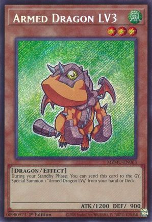 Armed Dragon LV3 [MZMU-EN063] - Maze of Muertos 1st Edition - Secret Rare