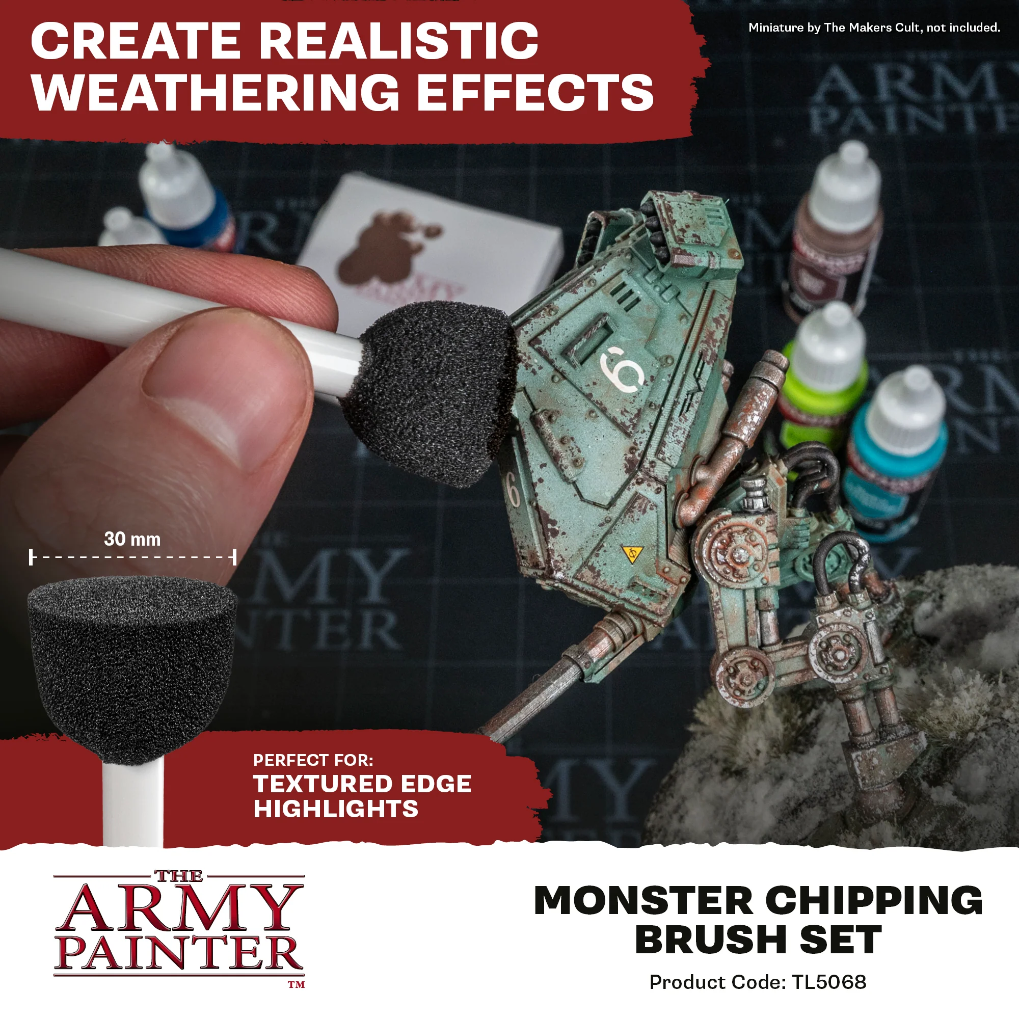 Army Painter Monster Chipping Brush Set - Image 2
