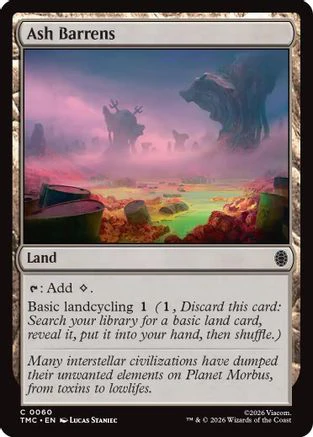 Ash Barrens  [Foil]  (TMC-060) - [Commander: Teenage Mutant Ninja Turtles]
