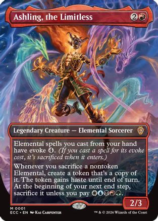Ashling, the Limitless (Borderless)  (ECC-001) - [Commander: Lorwyn Eclipsed]