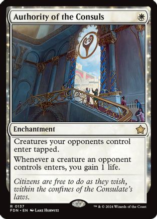 Authority of the Consuls  [Foil]  (PPECL-137) - [Promo Pack: Lorwyn Eclipsed]