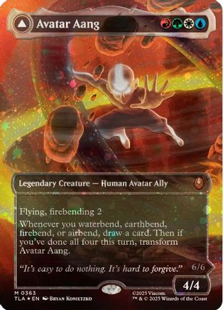 Avatar Aang (Raised Foil)  [Foil]  (TLA-363) - [Avatar: The Last Airbender]
