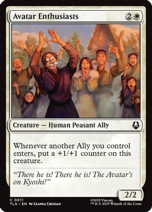Avatar Enthusiasts  [Foil]  (TLA-011) - [Avatar: The Last Airbender]