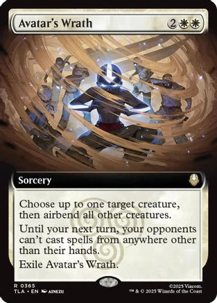 Avatar's Wrath (Extended Art)  [Foil]  (TLA-365) - [Avatar: The Last Airbender]