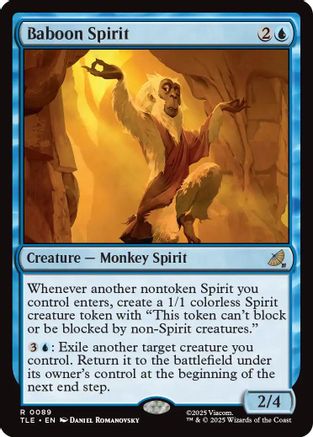 Baboon Spirit  [Foil]  (TLE-089) - [Avatar: The Last Airbender: Eternal-Legal]