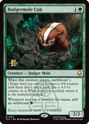 Badgermole Cub  [Foil]  (PRE-167) - [Prerelease Cards]