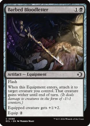 Barbed Bloodletter  [Foil]  (ECL-086) - [Lorwyn Eclipsed]