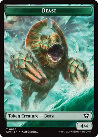 Beast (0006) // Pest Double-Sided Token  (EOC-6 // 9) - [Commander: Edge of Eternities]