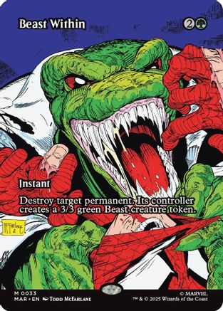 Beast Within (Borderless)  (MAR-033) - [Marvel Eternal-Legal]