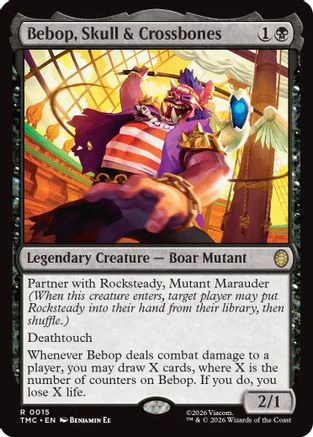 Bebop, Skull & Crossbones  (TMC-015) - [Commander: Teenage Mutant Ninja Turtles]
