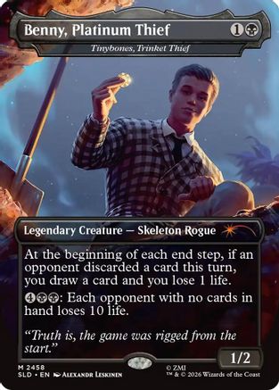 Benny, Platinum Thief - Tinybones, Trinket Thief  (SLD-2458) - [Secret Lair Drop Series]
