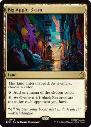 Big Apple, 3 a.m.  [Foil]  (TMC-042) - [Commander: Teenage Mutant Ninja Turtles]
