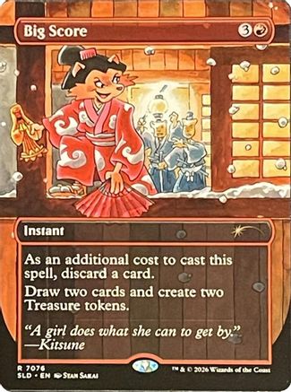 Big Score (7076)  [Foil]  (SLD-7076) - [Secret Lair Drop Series]