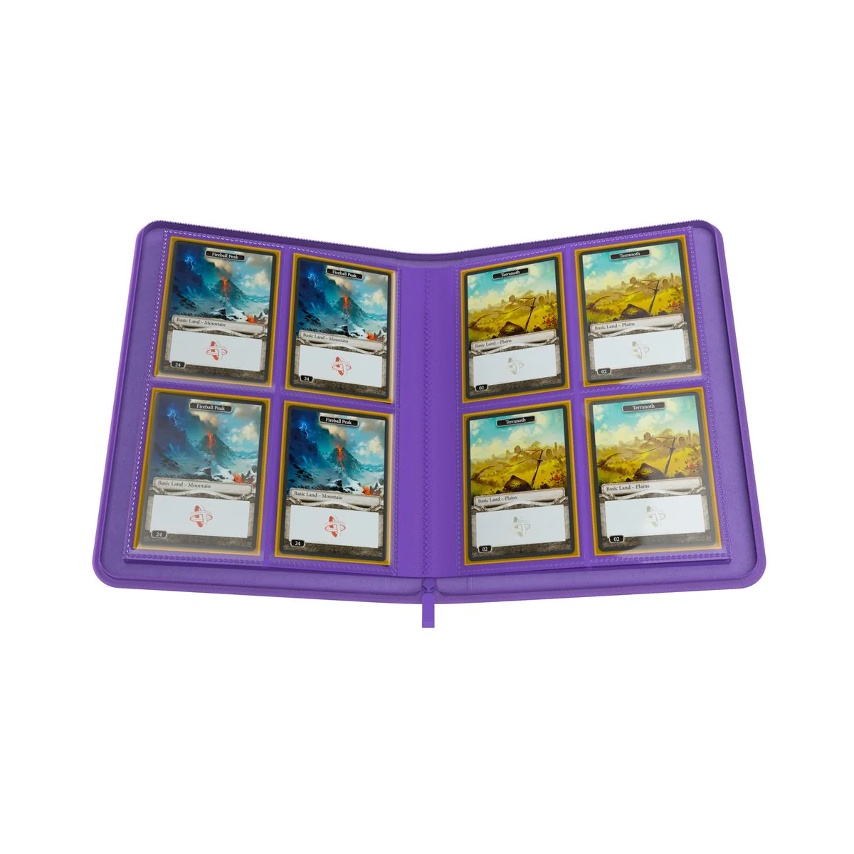 Binder: Zip-Up Album: 8-pkt: Purple - Image 2
